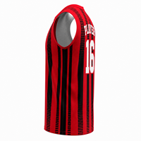 Jersey Voli Sublimasi Custom Unisex Tanpa Lengan Kerah Bulat Menyerap Keringat Bernapas Cepat Kering Atletis 100% Poliester