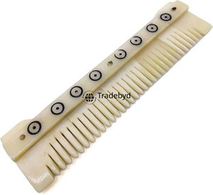 Peine de Pelo de Hueso Natural Tradebyd, Herramienta de Peinado Ecológica Hecha a Mano, Accesorio de Aseo Premium - Product Image 3