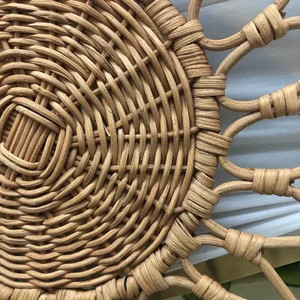 TOP SELLER | Rattan Eco-Friendly <b>Placemat</b> <b>Coaster</b> Handwoven Heat Insulation Mat Non for Waterproof Customizable Shape Table Mat - Product Image 2