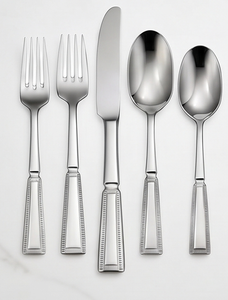 Classic Stainless Steel Flatware Set With High <b>Mirror</b> Polish Dishwasher Safe For Wedding <b>Tabletop</b> Dining - Product Image 1