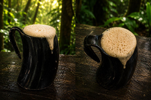 Taza de Cuerno Africana Ecológica de Lujo para Café, Té, Vino, Cerveza - Diseño Animal Tallado a Mano, Colores y Logotipo Personalizables - Product Image 6
