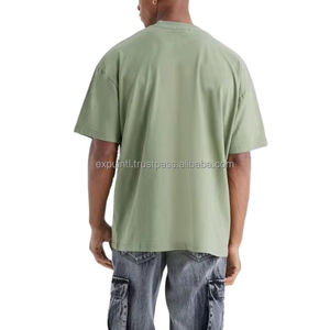 Camiseta de Hombre al por Mayor, Talla Grande, Lisa, con Logotipo Personalizado, Ecológica, Transpirable, 220g, Alta Calidad, Estilo Urbano - Product Image 3