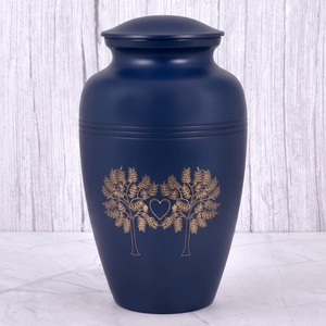 Urna Funeraria para Adultos de Latón Color Borgoña con Acabado Brillante para Cenizas Humanas, Urna Conmemorativa y Funeraria para Cenizas de Adultos - Product Image 6