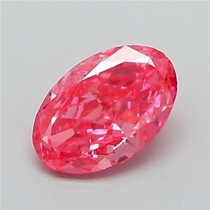 เพชรเลี้ยงในห้องปฏิบัติการ รูปไข่ 2.14 กะรัต สีชมพูสดใสพิเศษ VVS1 เครื่องประดับสั่งทำ - Product Image 6
