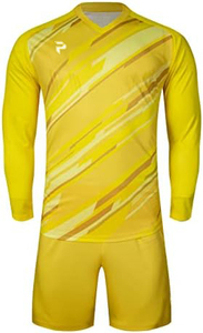 Uniforme de football personnalisé à manches longues, 100% polyester, imprimé par transfert thermique, respirant et à séchage rapide, avec logo et nom d'équipe personnalisés - Product Image 2