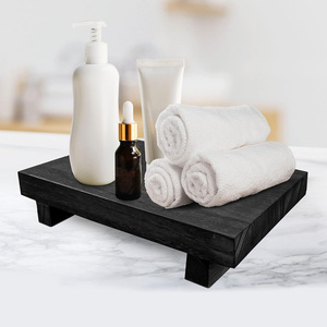 Socle rustique support de savon en bois fait à la main pour évier de cuisine et salle de bain support de plante en bois pour affichage décor de ferme - Product Image 4