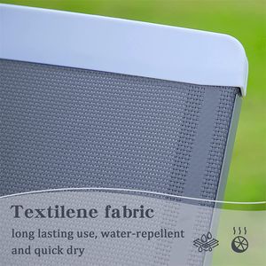 Adjustable Aluminum Patio Chaise <b>Lounge</b> All-Weather Gray Sun Lounger for <b>Pool</b> and Lawn 1 Lo - Product Image 2