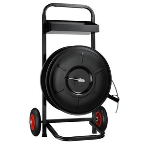 Carrello Manuale per Bobine di Reggiatura in PET/PP/Fibra, Dispenser per Reggiatura Resistente con Nucleo da 8 Pollici e Funzione Antiscivolo - Product Image 1