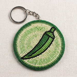 Porte-clés élégant en perles de rocaille fait main, coloré, cadeau tendance, nouveau porte-clés artisanal en perles de rocaille - Product Image 2