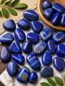 Pierre de Lapis Lazuli Naturelle de Qualité Supérieure, Polie, Cristal Bleu pour la Sagesse, la Communication et la Concentration du Chakra du Troisième Œil - Product Image 6