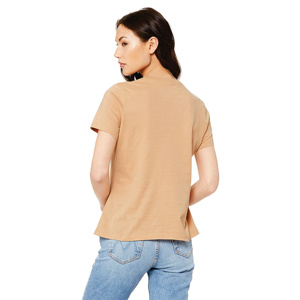 T-shirts crop top personnalisés noirs oversize, blancs unis, amples, en spandex rose pâle pour le golf et la gym, pour femmes - Product Image 5
