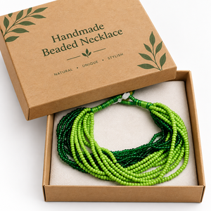 Pulseras de cuentas estilo bohemio con bolas de resina verde de 3 o 4 pulgadas, joyería elástica unisex, regalo - Product Image 4