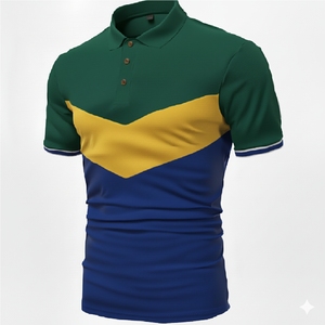 Mens <b>Classic</b> Polo Shirt Short Sleeve Breathable Cotton Casual Slim Fit Summer Fashion Golf Polo T Shirt - Product Image 2