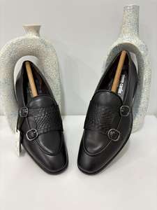 Chaussures habillées italiennes originales pour hommes, type penny loafer, avec semelles antidérapantes, tendance mode pour mariages, bureau et affaires - Product Image 4