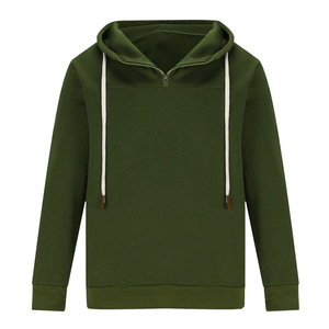 Sudadera con Capucha de Media Cremallera para Hombre, Diseño Moderno, Material Transpirable, Color Sólido, Bordada, de Invierno, de Alta Calidad al Mejor Precio - Product Image 2