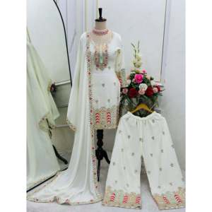 Beau Top Femme-Palazzo avec Dupatta pour les fêtes Ensembles élégants - Product Image 3