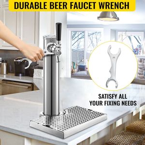 Single Tap Stainless Steel Keg Conversion Kit Deluxe Kegarator Beer Tower Kegerator Tower with No Tank <b>Drink</b> <b>Dispensers</b> - Product Image 5