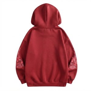 Factory Wholesale Premium 100% Cotton Embroidered Hooded Sweatshirt Digital Printing Oversized Fit for Spring Casual Fashion - Product Image 2