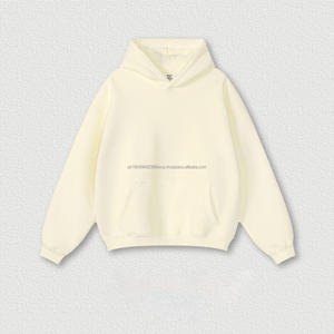 Sweat à capuche pour homme de haute qualité, 345 g/m², lourd, surdimensionné, en polaire, sans cordon - Product Image 6