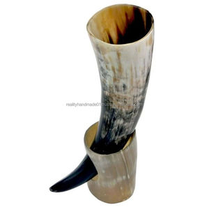 Cuerno vikingo de calidad superior para beber cerveza vino Mead Ale soporte de jarra hecho a mano medieval cuerno para beber barato para fiesta de Navidad - Product Image 1