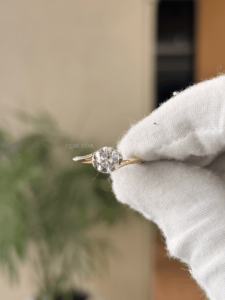 Anillo de Oro de 18 Quilates con Diamante Cultivado en Laboratorio de 2.53 Quilates, Corte Redondo, Diseño en Espiral, para Mujer, Joyería de Aniversario - Product Image 3