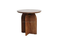 Table basse moderne en bois de manguier massif pour salon, design minimaliste, fabriquée au Rajasthan