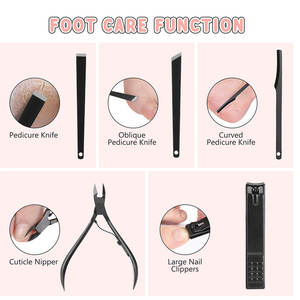 High Quality Stainless Steel Rose Gold Plated Manicure Tool Set Dead Skin Cuticle Pusher Pedicure Nail Art Tool Set - Product Image 4