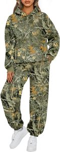 Conjunto de Sudadera con Capucha Oversize y Pantalones de Chándal de Forro Polar Premium para Mujer, Conjunto Deportivo de Sudadera con Capucha y Pantalones de Chándal para Mujer - Product Image 1