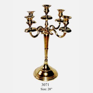 Designer Crystal 5 Arm Candelabra Candle Stand for Wedding <b>Table</b> Decor and Luxury Event Styling - Product Image 3