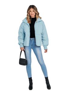 Chaqueta acolchada transpirable con logotipo personalizado de Nueva colección, abrigo para mujer con diseño reversible de talla grande - Product Image 5