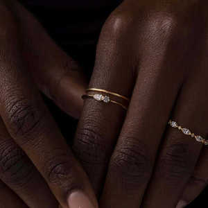 ZAWO HOUSE <b>925</b> Sterling <b>Silver</b> Unisex Vintage Pear Moissanite Engagement <b>Ring</b> Freshwater Pearl Gold Plating Luxury Pave Setting - Product Image 3