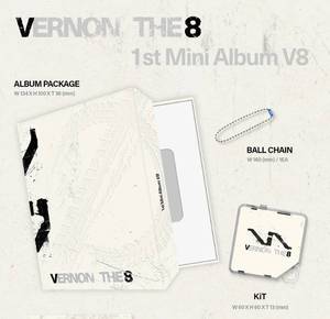 SEVENTEEN V8 1st Mini Album[V8] (KiT Ver) พวงกุญแจ ดนตรีเคป๊อป ซีดี กระดาษ พลาสติก ภาษาเกาหลี ทุกวัย - Product Image 2