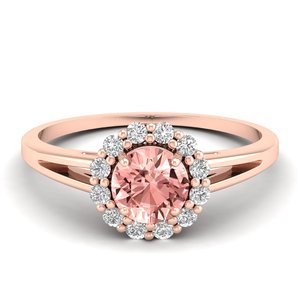 Bagues de fiançailles REYES certifiées GRA en argent sterling 925 avec pierre précieuse morganite, bagues fines en moissanite VVS pour femmes, bijoux - Product Image 5