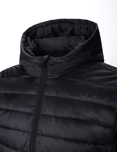 Winter <b>Jacket</b> mens puffer <b>jacket</b> quilted hoodie style outerwear men hooded puffer <b>jacket</b> lightweight casual winter wear - Product Image 4