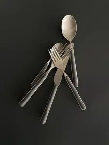 ชุดช้อนส้อมโลหะขายดี ดีไซน์พรีเมียม เหมาะสำหรับใช้ในครัวเรือนและห้องรับประทานอาหาร - Product Image 1