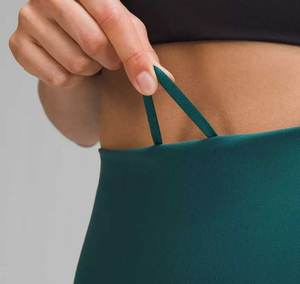 Leggings Deportivos de Cintura Alta y Longitud Completa en Verde Sólido de Run Apparel, Cintura Elástica sin Costuras, Pantalones de Nailon y Spandex que Absorben la Humedad - Product Image 6