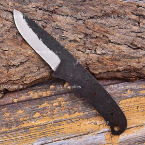 Cuchillo de Supervivencia y Caza UA Supplies, Profesional, Forjado a Mano, Acero al Carbono 1095, Completamente Pulido, Punta Caída, para Camping, con Mango de Madera - Product Image 3
