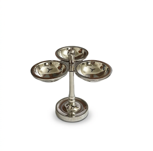 Recipiente Giratorio de Acero Inoxidable de Lujo para Condimentos, Nueces y Aperitivos con Asa Central, Tazón para Dulces y Frutos Secos para Mostrador - Product Image 3