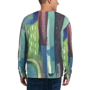 Sweat-shirt pull-over pour homme 2026, motif abstrait, coupe classique, col rond, tricoté en polyester, imprimé par sublimation, pour l'automne - Product Image 5