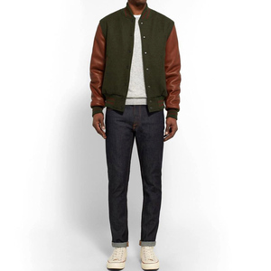 2025 Wholesale <b>Men</b> Custom Cotton Fleece Baseball Jacket Letterman Blank Hooded Varsity Jacket - Product Image 3