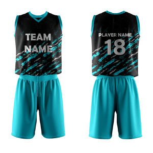 Custom Sublimated <b>Volleyball</b> Jersey <b>Set</b> Black Teal Team Name Print Moisture Wicking Unisex Adult Apparel - Product Image 5