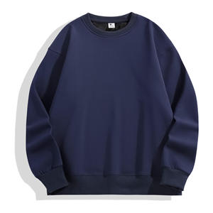 Sudadera con Cuello Redondo y Forro Polar para Hombre, 430g, Estilo Oversize con Hombros Caídos - Product Image 4