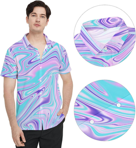 Chemise décontractée à manches longues pour homme, col rond, à carreaux, respirante, légère, tissée, OEM ODM, vente en gros, logo et couleur personnalisés - Product Image 3