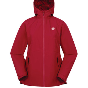 OEM High Quality Custom Women’s Red Waterproof Hooded Softshell Coat <b>Lightweight</b> Outdoor Windbreaker Zip Up Rain <b>jacket</b> for men - Product Image 4