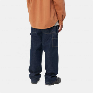 Men Black Denim Jeans Baggy Loose Fit Multi Pocket Streetwear Wide Leg Casual Fashion Custom Label <b>Pants</b> - Product Image 5