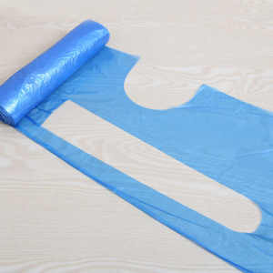 Disposable Nylon <b>Apron</b> Blue <b>White</b> Protective Coverall for Kitchen Cleaning Use Four Seasons Party Style SHINNING MANUFACTURERS - Product Image 3
