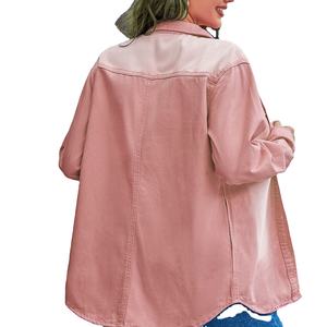 A prueba de viento de lujo de las mujeres chaquetas de mezclilla OEM gran oferta ropa de calle por encargo de las mujeres chaqueta de mezclilla artículos Premium transpirable - Product Image 4