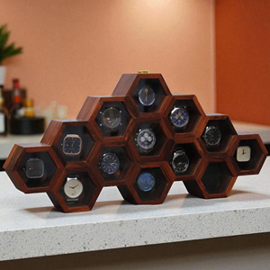 Caja de Madera para Relojes con Grabado Personalizado, Organizador de Almacenamiento de Relojes de Madera con Cerradura de AYAANS - Product Image 3