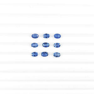 พลอยไพลินสีน้ำเงินธรรมชาติทรงรีขนาด 3x5 มม. แบบไม่ผ่านการปรับแต่ง, พลอยไพลินสีน้ำเงินธรรมชาติทรงเหลี่ยมสำหรับทำเครื่องประดับ - Product Image 1