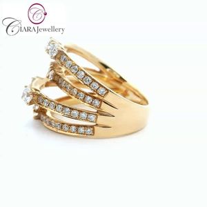 PRECIO AL POR MAYOR DE UN ANILLO DE CÓCTEL DE DIAMANTE NATURAL DE ORO ROSA SÓLIDO CLÁSICO DE 18K ELEGANTE DE ALTA CALIDAD - Product Image 2